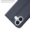 For iPhone 16 Plus Case Card Slot Stand Strong Magnetic Closure PU Leather Phone Cover