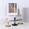 Antique Styles 3Piece Iron Candle Holders Stand Set Intricate Carving Design For Living Room Centerpieces Gift