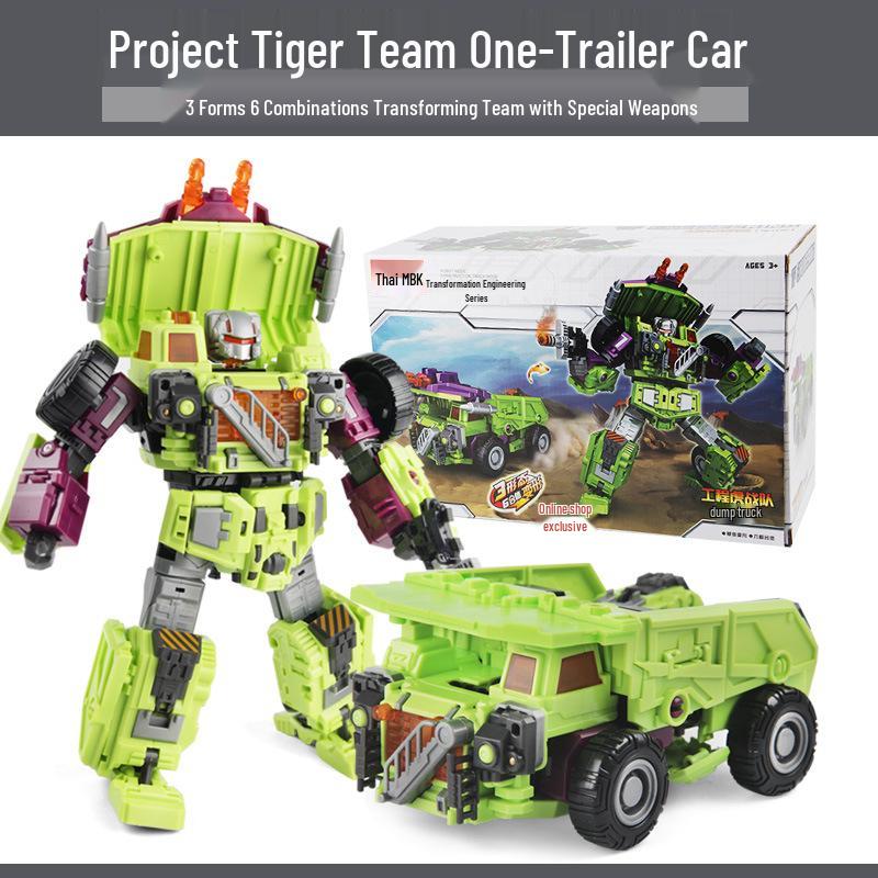 Devastator King Kong Robot Engineering Vehicle Action Figure - Six-In-One Model for Kids