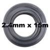 Grass Trimmer Line 2.4/2.7/3.0mm 15m Nylon Brush Cutter Strimmer Rope Mowing Wire Lawn Mower Garden Power Tool Accessories