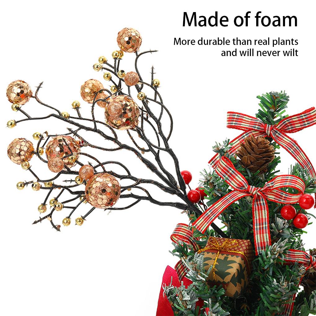 Weihnachten Künstliche Beeren Kunststoff Blume Zweig Simulation Schlafzimmer Kamin Hochzeit Weihnachten Baum Dekoration Ornamente