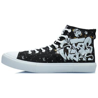 Li Ning Star Wars X  Disney Collaboration Series Lightweight Breathable High-Top Sneakers Men Sneakers Black AGCR283-3