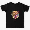 Half Tiger Half Polygonal Tiger Geometric 80s Style Kids T-Shirt