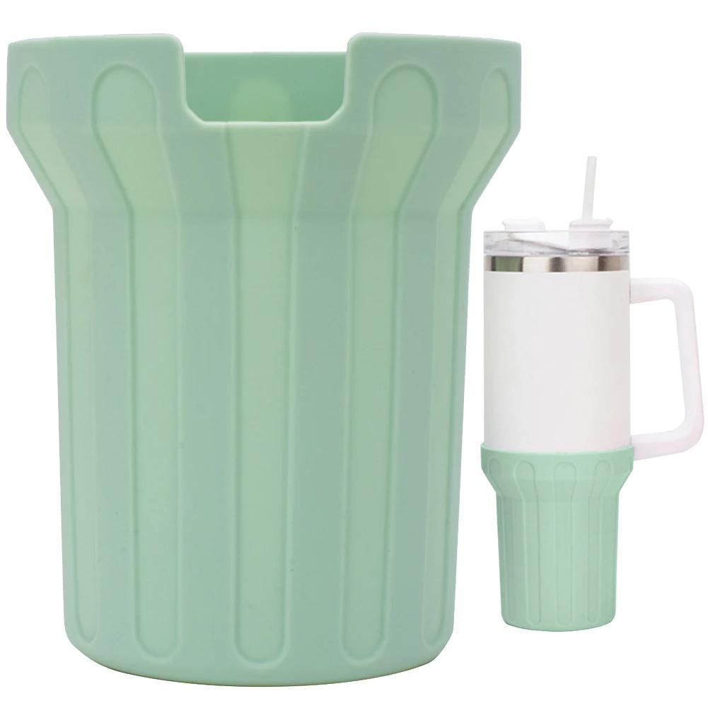 Silicone Cover for Stanley Cup Accessories 30/40oz Tumbler Water Bottle Protective Bottle Boot Sleeve & Straw Cover Cap