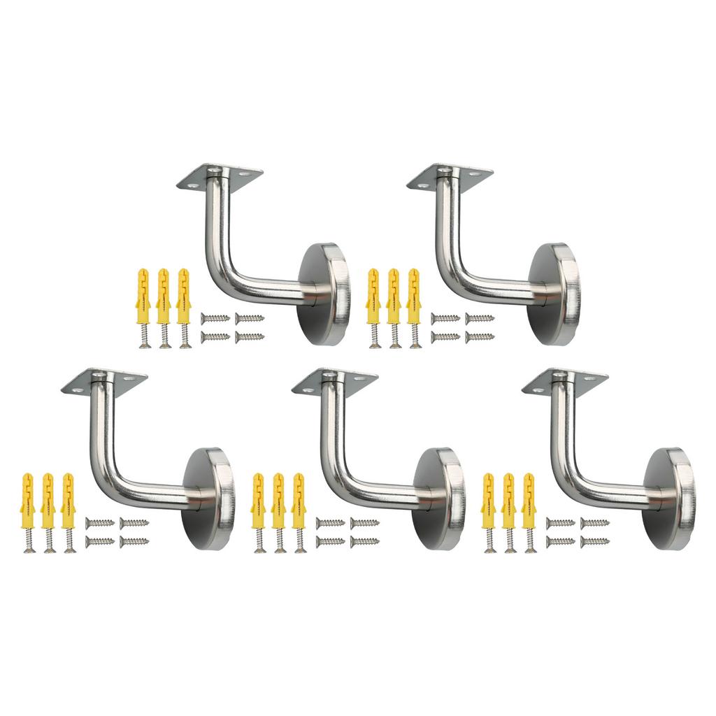 Handrail Bracket Wall Support Hand Rail Balustrade Mopstick Bracket Staircase Handrail Hardware Stainless SteeFixing Accessories