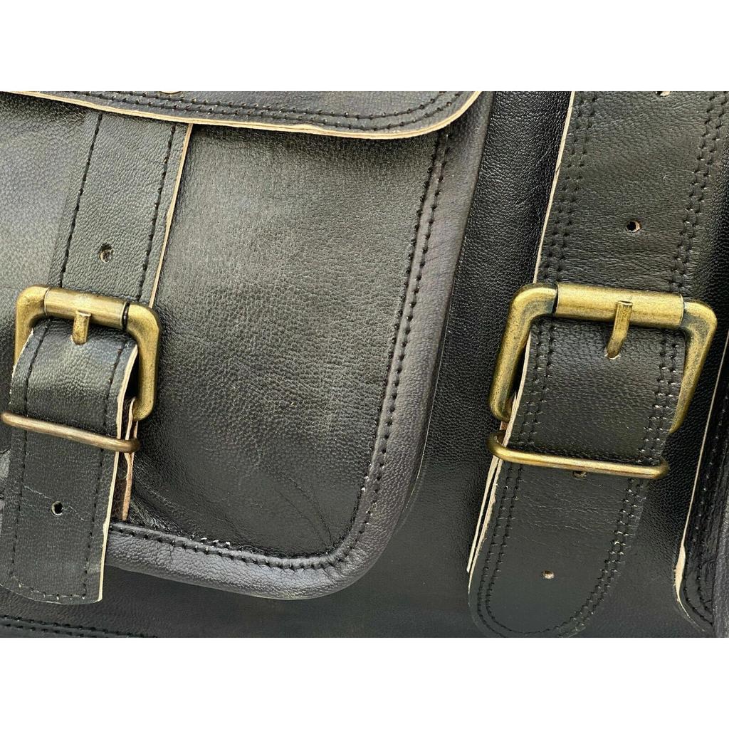 Leather Shoulder Satchel Laptop Bag Messenger (Handmade Bag)  Men Vintage