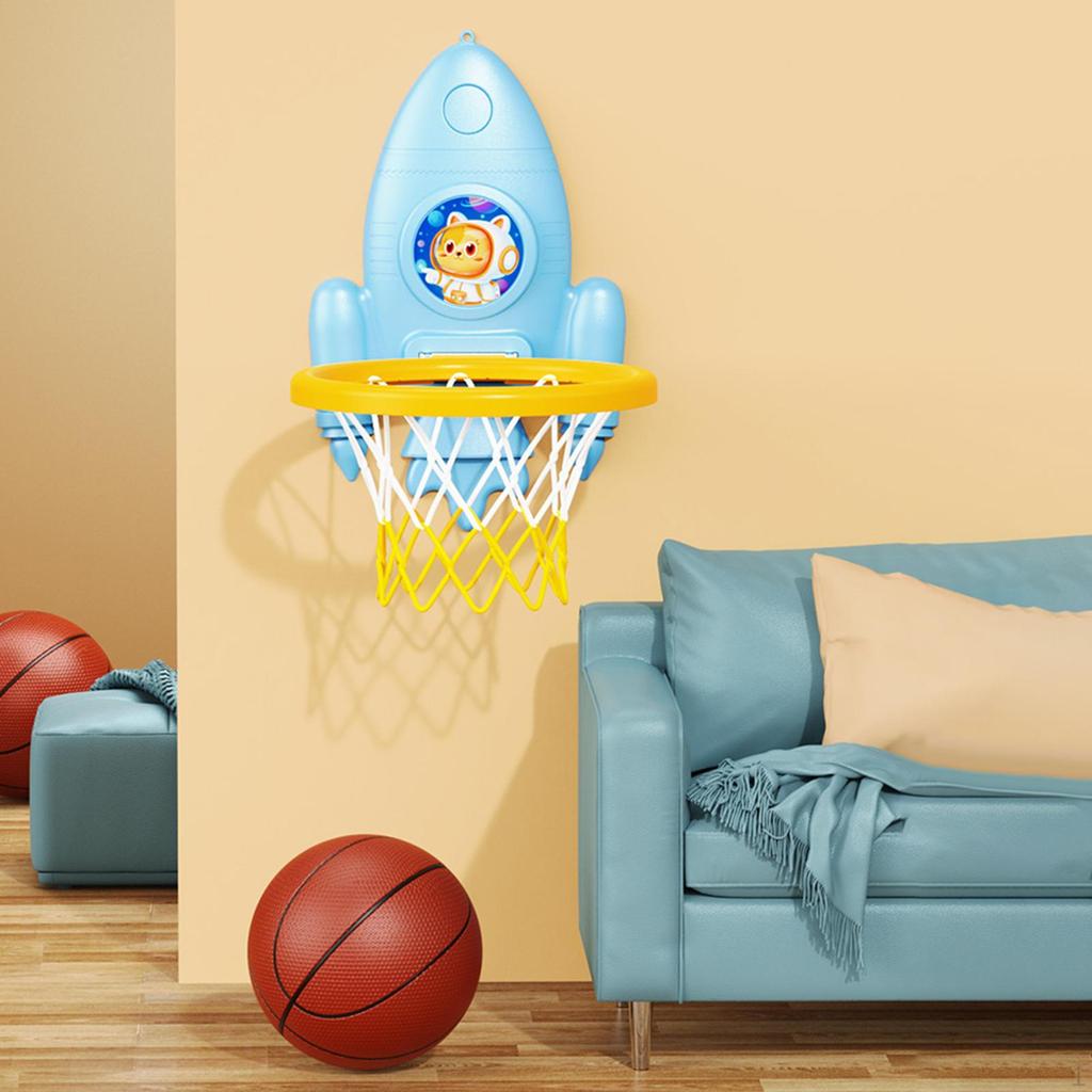 Foldable Basketball Hoop Door and Wall Toddler Set for Boys