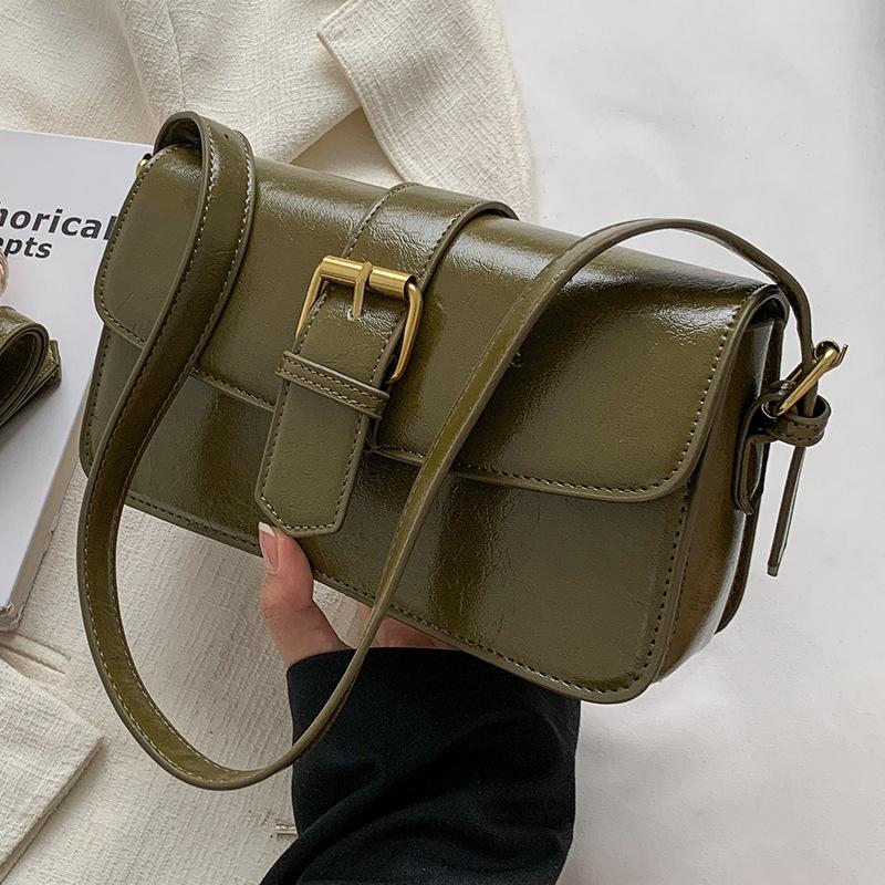 High-end Small Bag Women's 2025 New Fashion Versatile Shoulder Underarm Bag Retro Messenger Small Square Bag