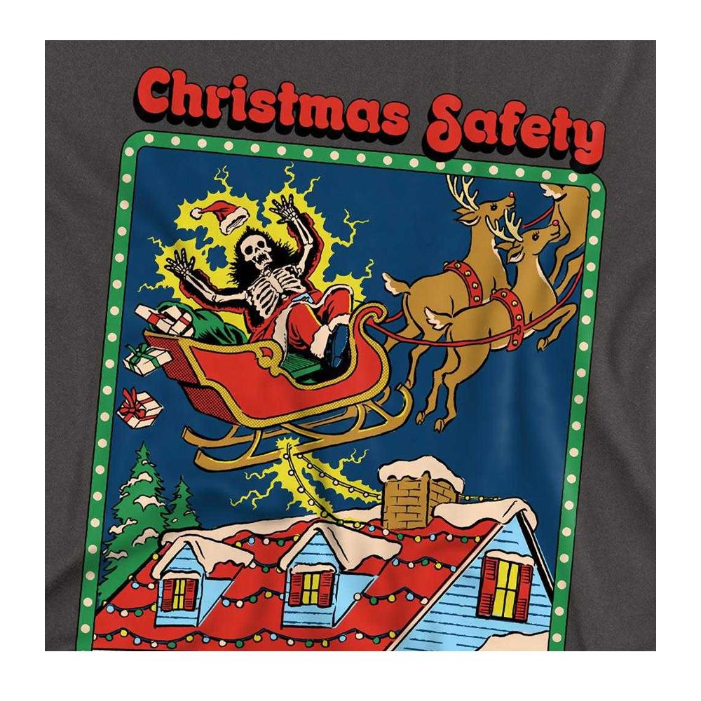 Steven Rhodes Unisex Adult Christmas Safety Long-Sleeved T-Shirt