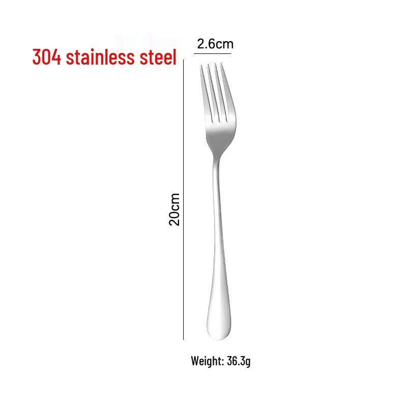 304 Stainless Steel Dessert & Dinner Cutlery Set (10-Pack)