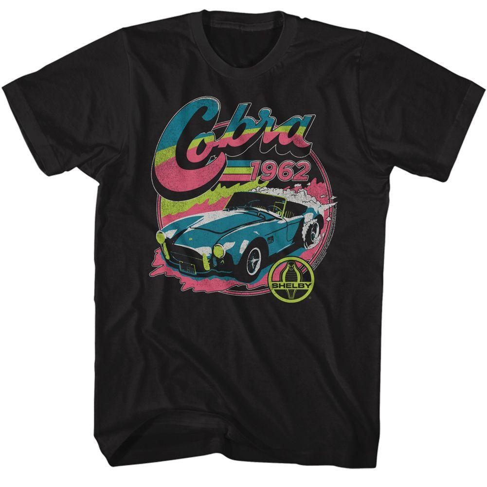 Carroll Shelby Colorful 1962 Cobra Black T-Shirt XXXL