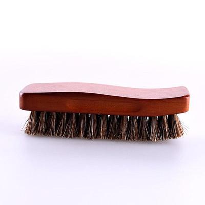 Premium Horsehair Shoe Brush - Soft Bristles for Leather Shoe Polishing & Multi-Purpose Cleaning