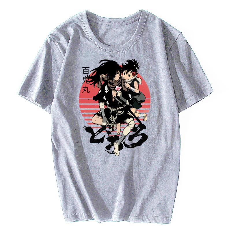 Vintage Anime Dororo Tričko Pánské Měkká Bavlna Úžasné Mnaga Tričko Krátký Rukáv Hyakkimaru Samurajské Tričko Topy Harajuku