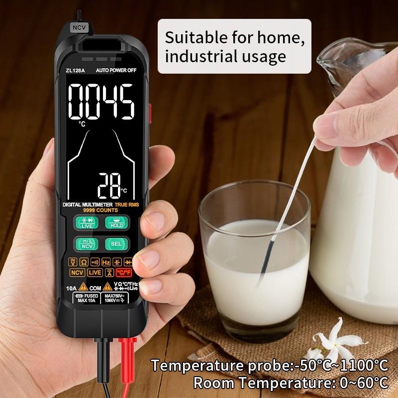 Digital Multimeter DC/AC 10A Current Ampere NCV Voltage 750V 128B Rechargeable Smart Professional Pen-type Ammeter Ohmmeter