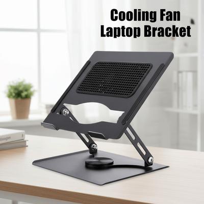 360° drehbarer Kühlventilator Laptop-Halterung Verstellbar Faltbar Notebook-Kühler Basisständer Kühlung Wärmeableitung