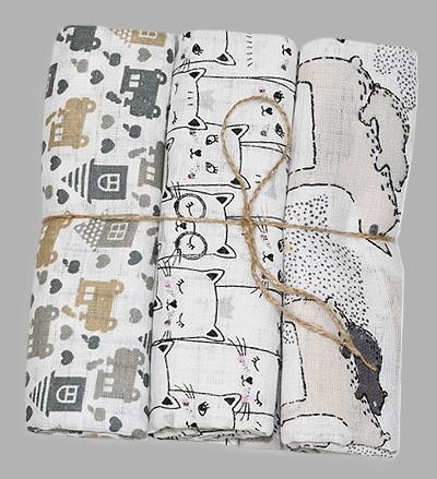 Cloth Diapers, 3 Pieces (set )