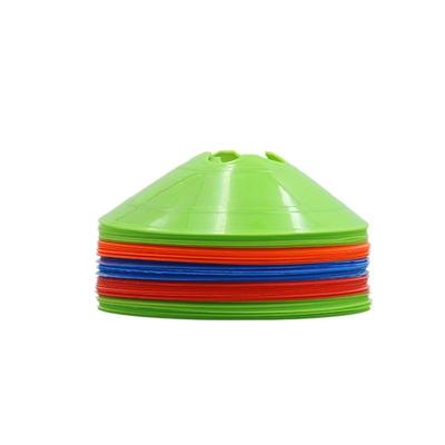 Ensemble de 10 Plots de Football pour Entraînement Agilité Disques Plat Accessoires Sportifs Agiles Plots Espace Sport Équipement d'Entraînement de Football
