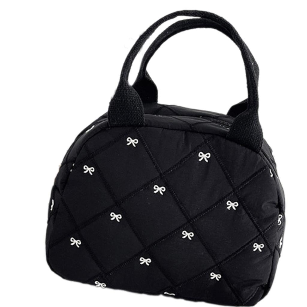 Lovely Bows Makeup Bag Large Capacity Cosmetic Bag Wash Bag Handheld Travel Toiletry Bag Makeup Storage Bag