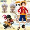 Hot One Piece Anime Figure Confident Smiley Luffy Three Form Face Changing Doll Action Figurine Model Toys Kits