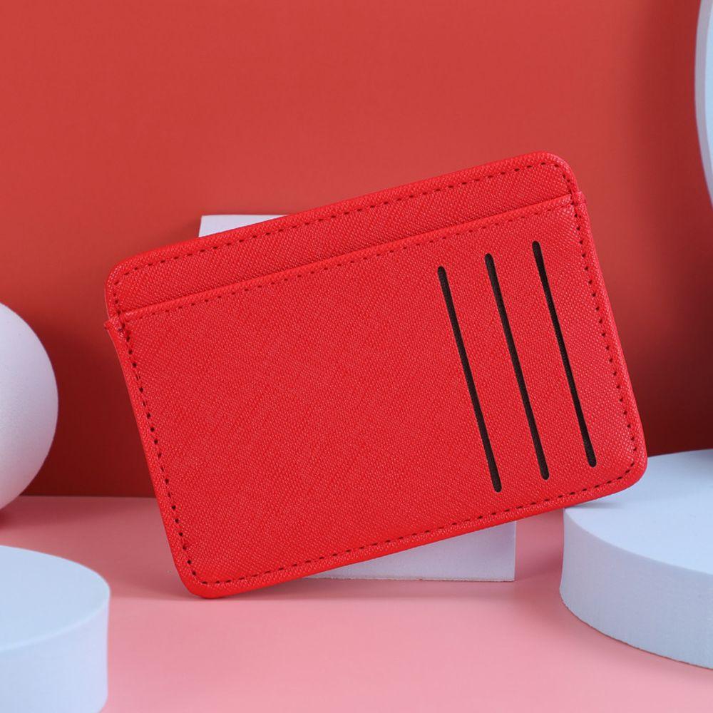 For Men Classic Solid Color PU Leather Purse Wallets Money Bag Women Coin Purse Korean Card Holder