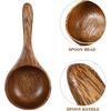 Acacia Wood Measuring Spoon Kitchen Measuring Wooden Scoop Water Scoop Wooden Milk Tea Copper Cups 1/4 Cup Condiments Ice Cream Coffee