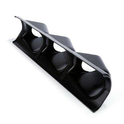 Neuer Carbonfaser-Look Auto Armaturenbrett 3 Loch Dreifachanzeige Messgerät Halter Pod 52mm