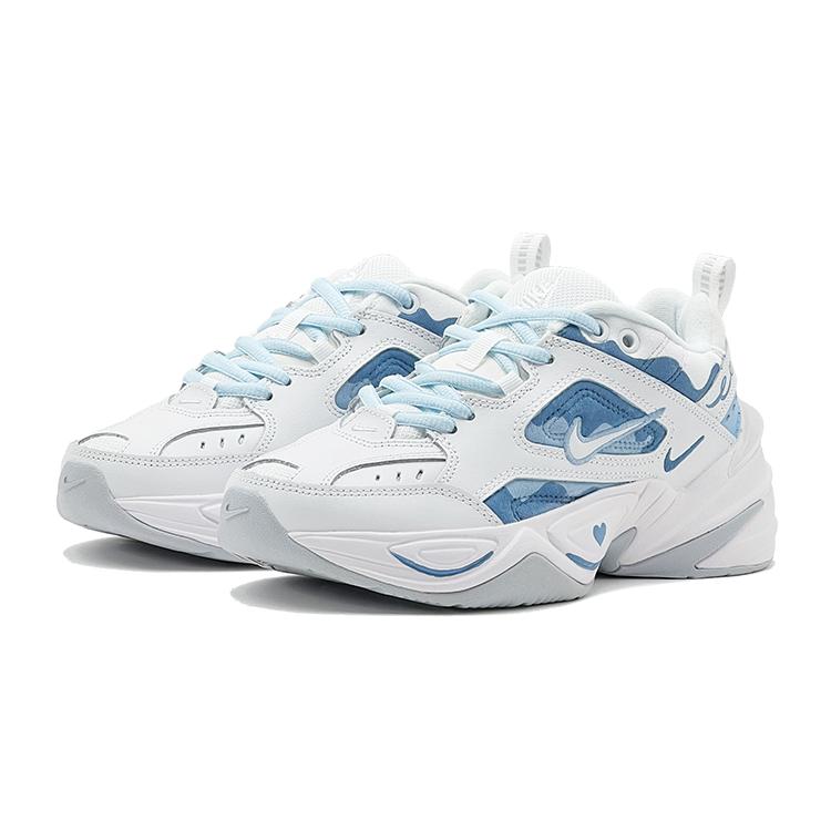Nike M2K Tekno Height Increasing Height Increasing Low Top Chunky Sneakers Women's White AO3108-100(TeamS-)