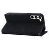 For Samsung Galaxy S23+ Case Lines Pattern Wallet Leather Phone Cover with Strap