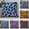 African Style Print Cushion Cover Soft Plush Fabric Double-Sided Printed Sofa Cushion Cover for All Seasons Home Decor Gift