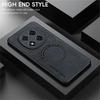 WANLONFENG YBP Series For Xiaomi Redmi Note 14 Pro 5G/Poco X7 5G Magnetic Case with Tempered Glass Film PU+TPU Phone Cover Precise Cutouts