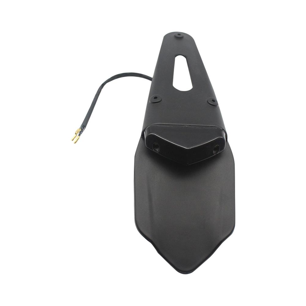 Motorcycle Universal 12V LED Taillight Brake Lamp With Rear Fender License Plate Bracket Holder for Enduro Off-Road Bike