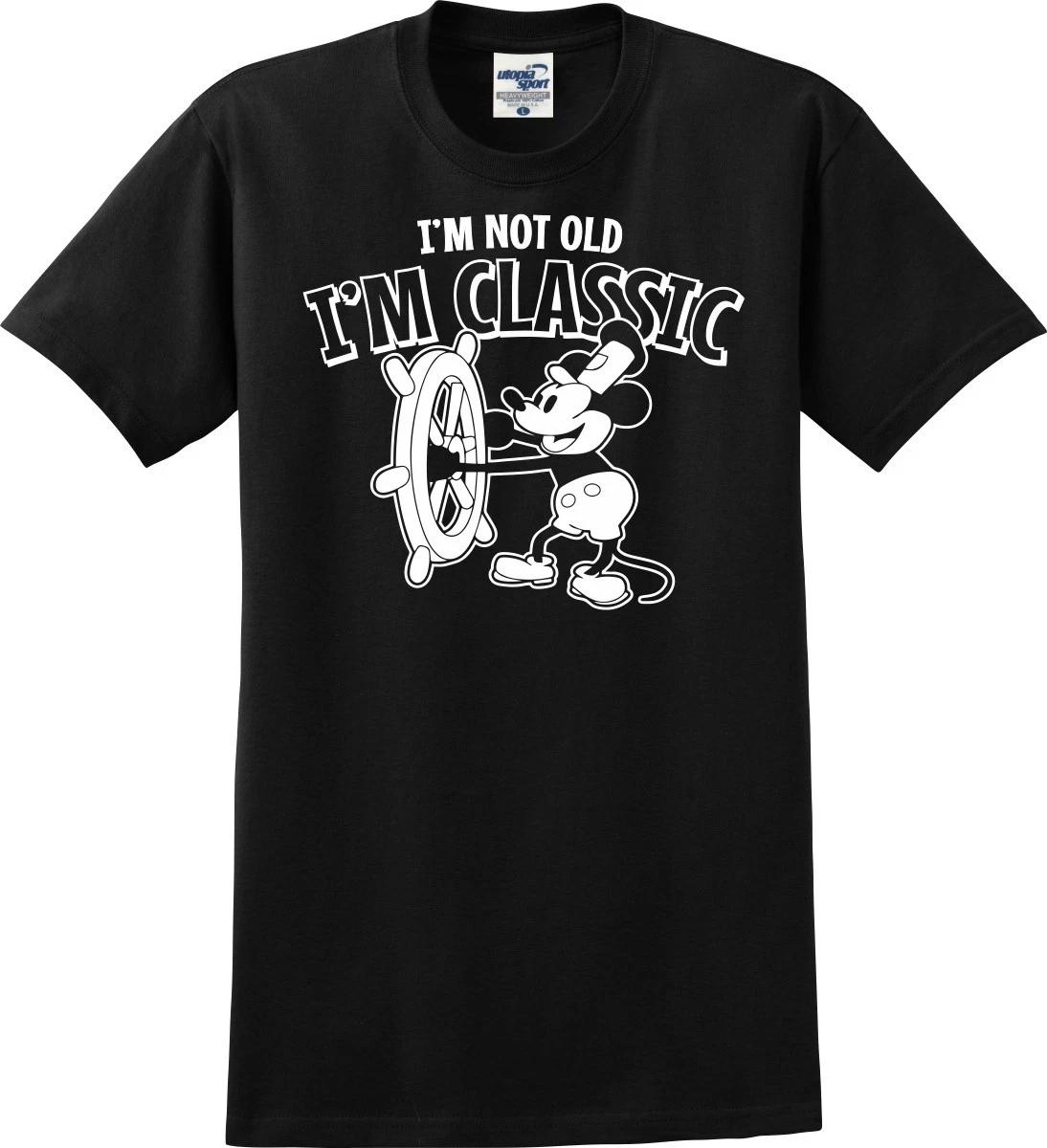 I m Not Old I m Classic Steamboat Willie Cartoon Funny Unisex T shirt (S-5X) L