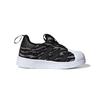 Adidas Originals 360 I Slip Resistant Low top Skateboard Shoes Black Gray Infant And Toddler EE6277