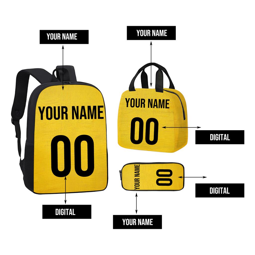 DIY Large Capacity Backpack Lunch Bag Pencil Case for School and Travel