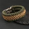Ručně vyrobený 7vláknový Paracord náramek pro muže - Outdoorové přežití Kempování Nouzová šňůra Náramek Vintage šperky Turistický dárek