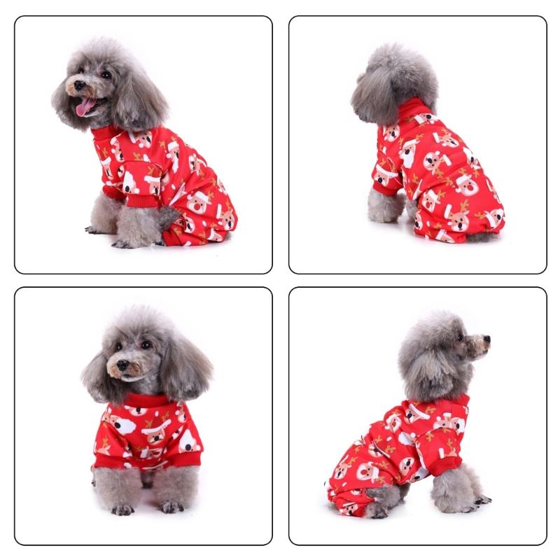 Pet Costume Christmas Santa Animal Cosplay Dress Cosplay Accessories Pet Cosplay Supplies 3D Christmas Santa