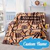 Custom Name Kapibala Blanket bed sofa Blanket Flannel Blanket for Camping, Hiking, Picnic Essentials,gift for Fan family