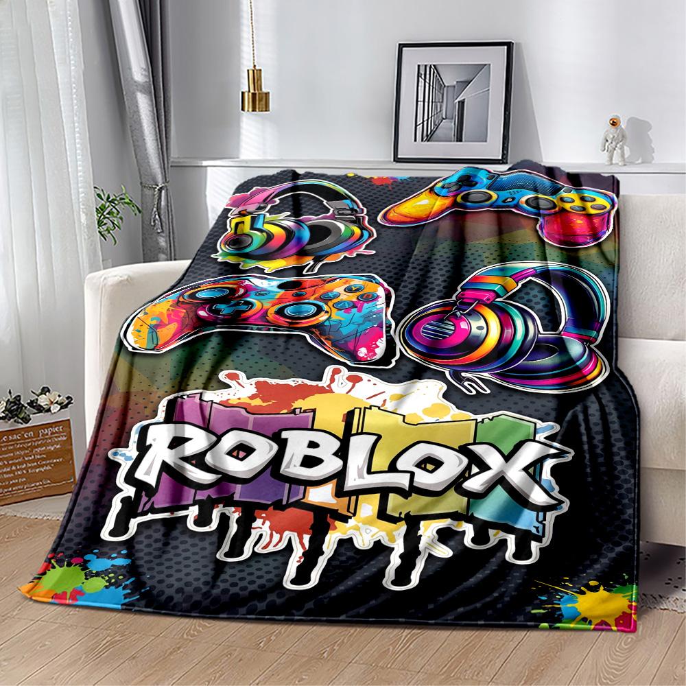 Roblox 504 Couverture Douce & Confortable Idéale pour Chaise Bord de Mer Canapé pour Toutes les Occasions Impression Numérique Cadeau pour Voyage Maison Anniversaires
