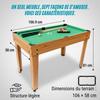 Devessport Multijeux 7en1 Special, Baby-Foot, Billard, Air Hockey, Ping-Pong. Table De Jeu Complète Pour Enfant
