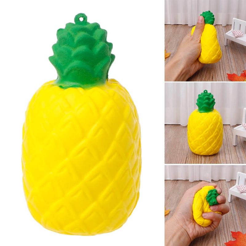 Squeeze Squishy Pineapple Stress Relief Fruit Scented Slow Rising Toy