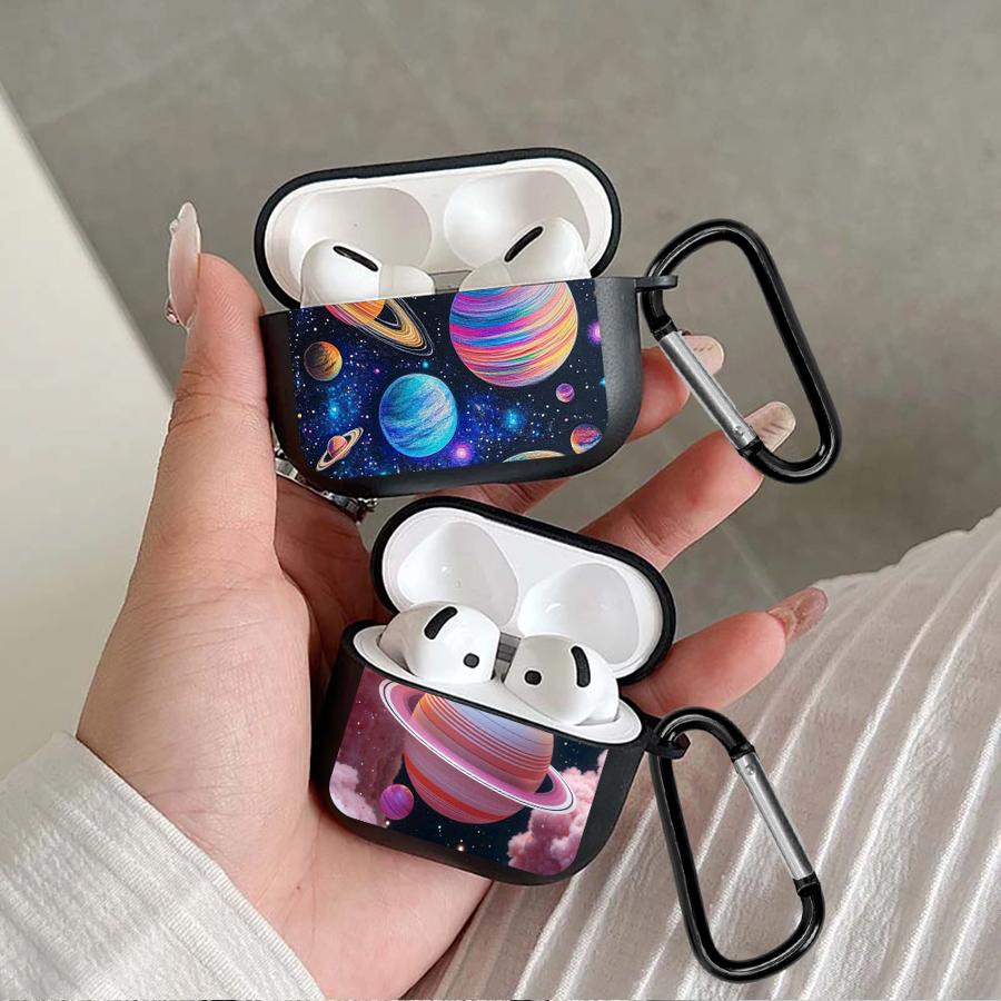 Colorful Planets Case For Airpods 2 4 Pro Pro3 3 1 Pro2 Earphone Cases Cover