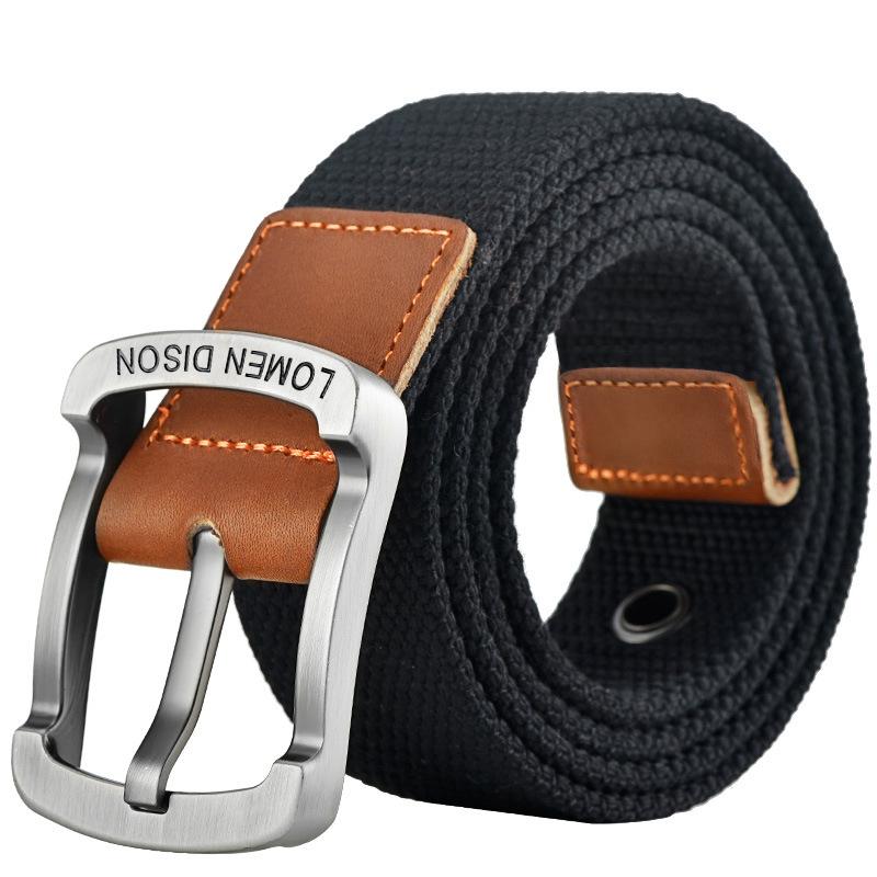 Tactical Canvas Men's Belt Fashion Casual All-match Jeans Accessories Girdle Outdoor Sports Hunting Nylon Pin Buckle Waistband
