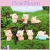 Adorable Figura de Cerdo de Resina para Decoración de Coche y Adornos de Escritorio Dibujo Animado Creativo