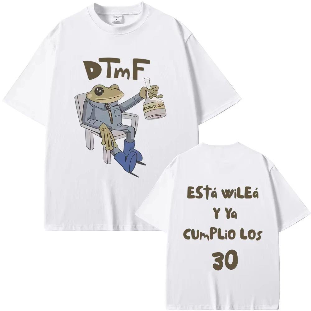 

Debi Tirar Mas Fotos DTMF Album Graphic Tshirts Rapper Bad Bunny Frog Funny Meme Tshirt Hip Hop Oversized T Shirts Unisex S