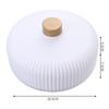 Divided Serving Tray 3 Compartments Sturdy Plastic Simple Multifunction Fruit Tray with Lid for Family Party
