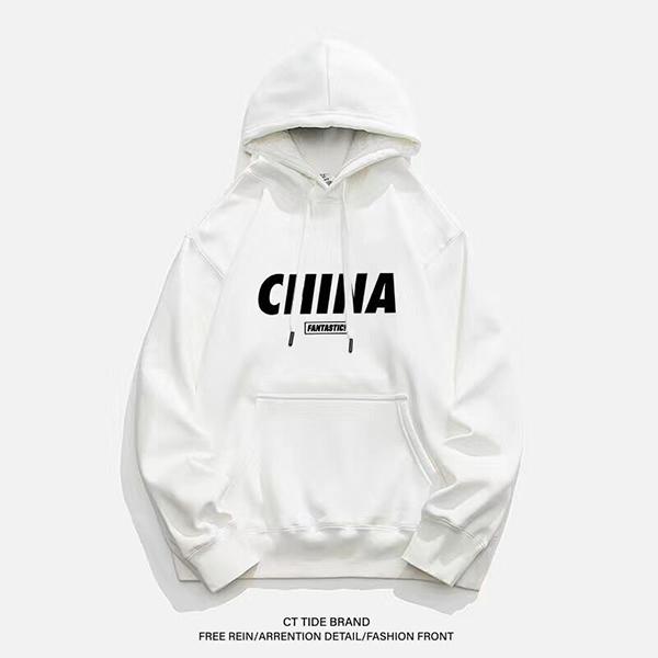 Men's Winter Padded Hooded Sweater Couple Models Thickened Sports Tops