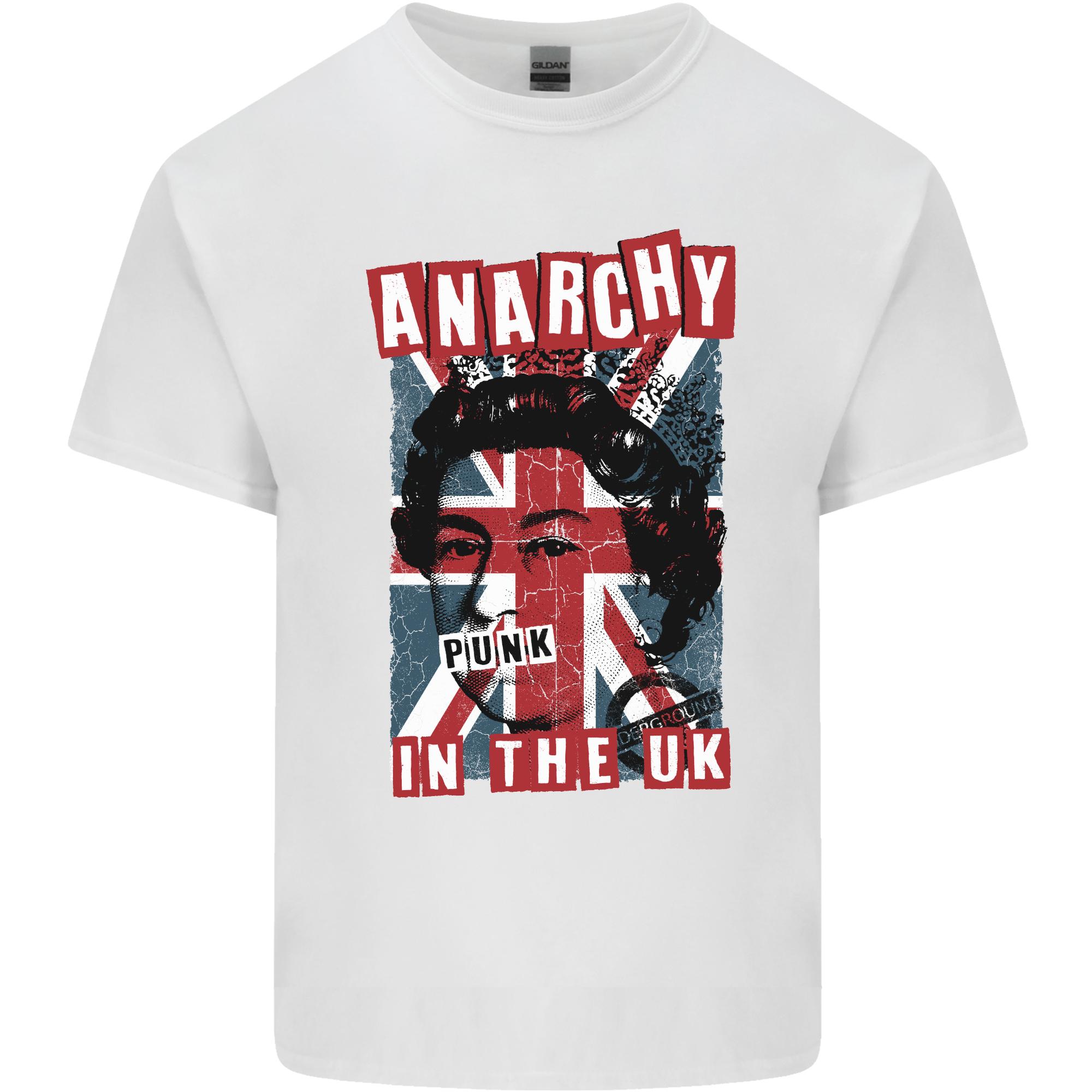 Anarchy in the UK Punk Music Rock Unisexs Light Cotton TShirt S