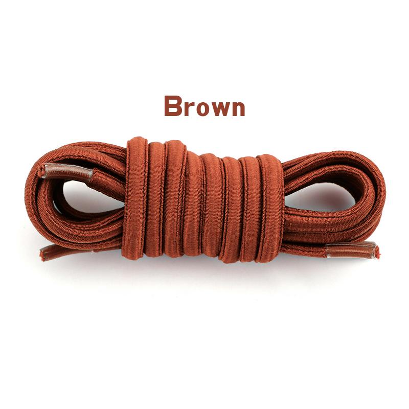 High elasticity shoelace 4mm wide oval shoelaces Suitable for a wide range of shoes 1Pair коричневый