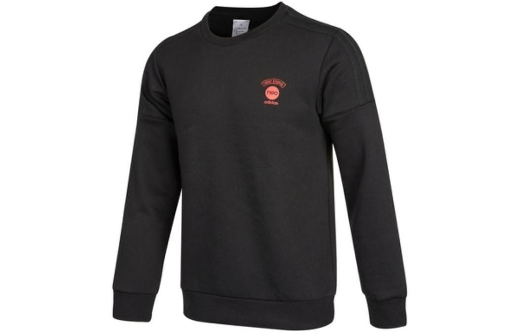 Adidas Sweatshirts Unisex Black Crew Neck Moderate Regular HC9690