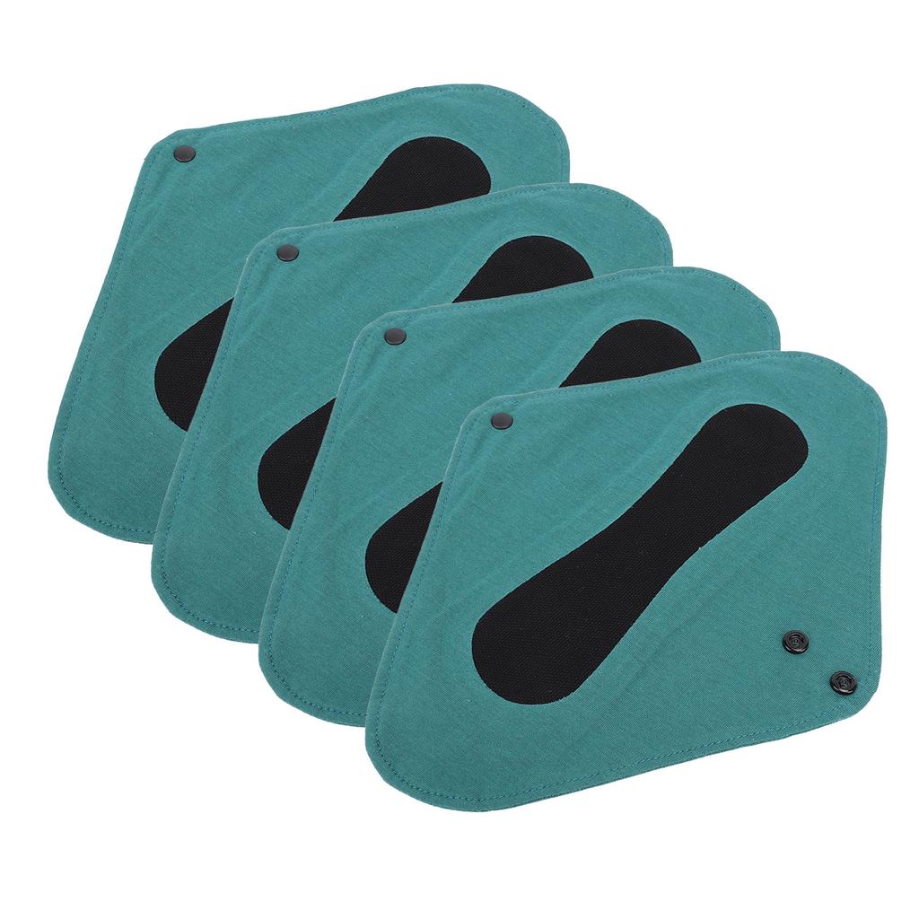 4pcs Reusable Panty Liners Washable Sanitary Pads Pure Cotton Reusable Menstrual Pads for Women